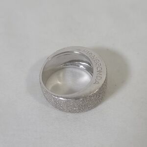 Pianegonda Italy Sculptural Band Ring Textured .925 Sterling Silver Size 6.5